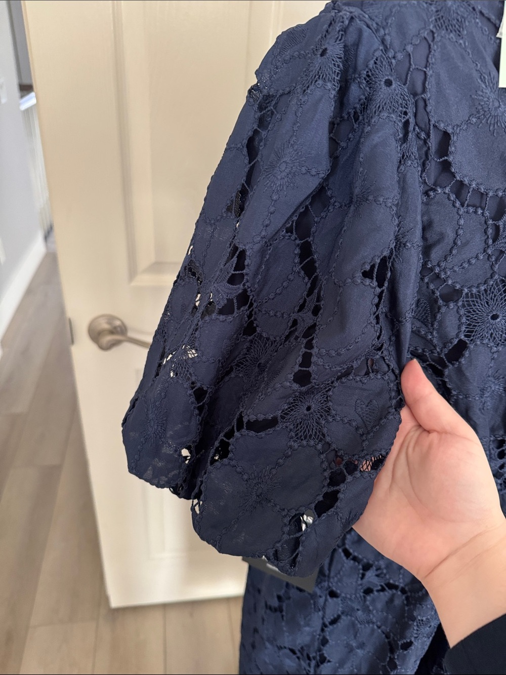 Tuckernuck Navy Eyelet Delaney Dress - Brand New With Tags, Size Large - Picture 10 of 10